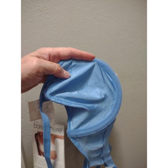 Body Revolution Barely There t-shirt Bra Women's Size 36C Blue Soft Knit Band - Picture 9 of 9